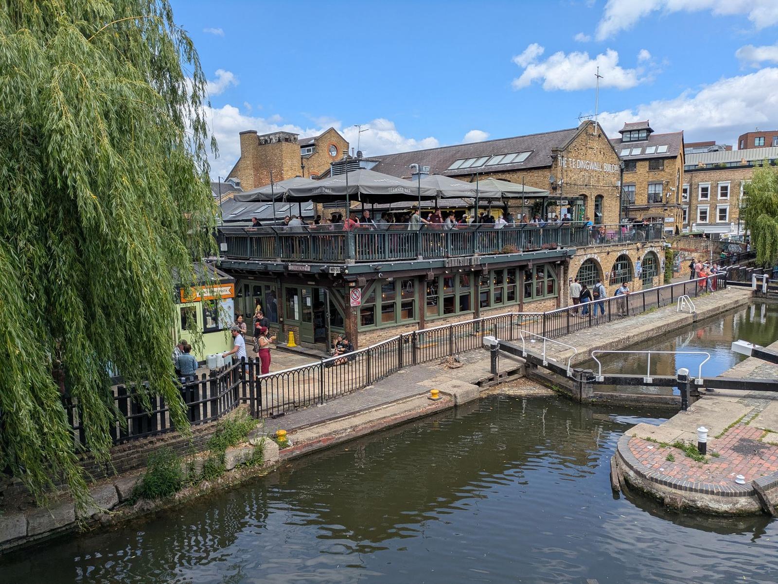 Vibrant Scene at Camden Lock Market London