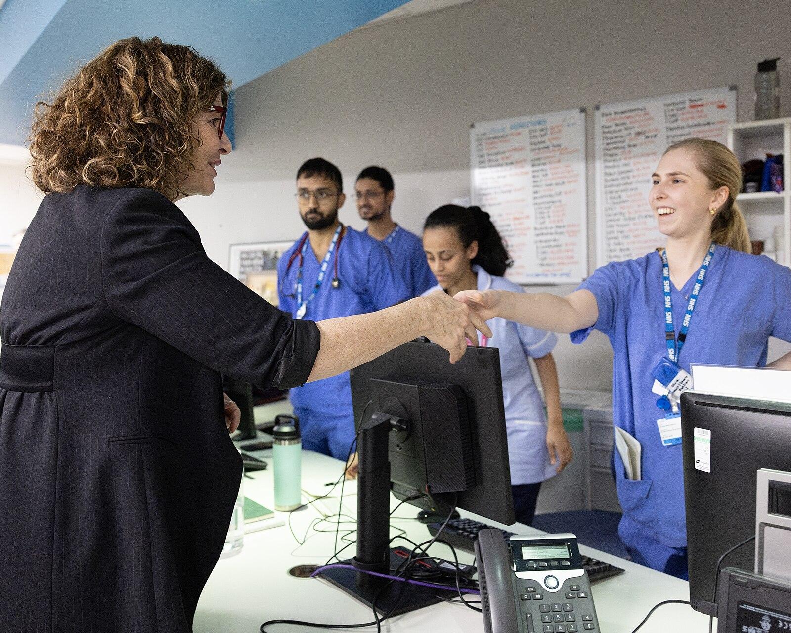 Policing Minister Diana Johnson visits the Royal London Hospital in the United Kingdom on 11 February 2025 4